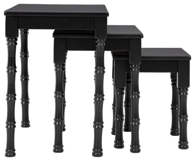 Ashley Furniture Dasonbury Accent Table (Set of 3) Black/Gray