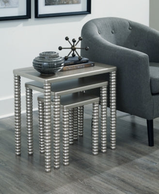 Ashley Furniture Caitworth Accent Table (Set of 3) Metallic