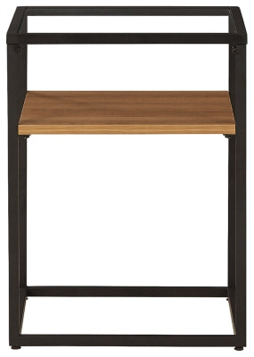 Ashley Furniture Harrelburg Accent Table Black/Gray;Brown/Beige