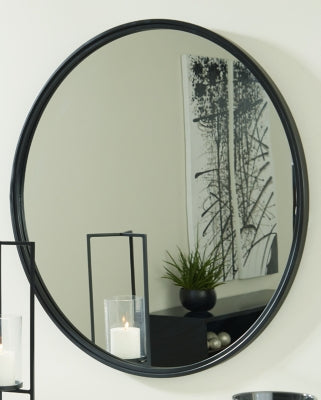 Ashley Furniture Brocky Accent Mirror Black/Gray