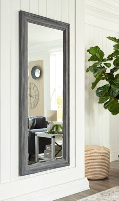 Ashley Furniture Jacee Floor Mirror Black/Gray