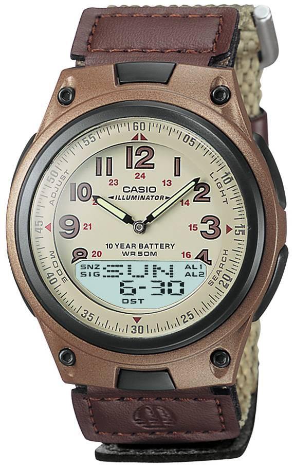 Casio Brown Casual Sports Watch with Cloth Band - Smart Neighbor