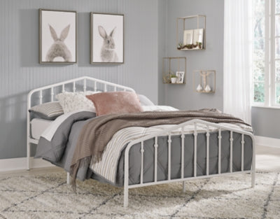 Ashley Furniture Trentlore Full Metal Bed White