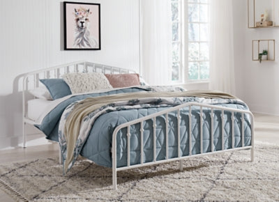 Ashley Furniture Trentlore Queen Metal Bed White
