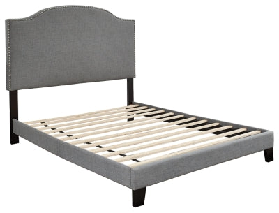Ashley Furniture Adelloni King Upholstered Bed Black/Gray