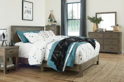 Ashley Furniture Shamryn Full Panel Bed Black/Gray;Brown/Beige
