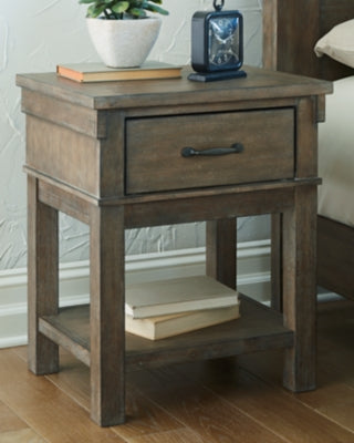 Ashley Furniture Shamryn Nightstand Black/Gray;Brown/Beige