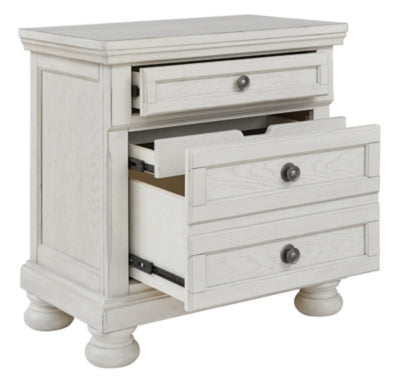 Ashley Furniture Robbinsdale 3 Door Nightstand - Antique White