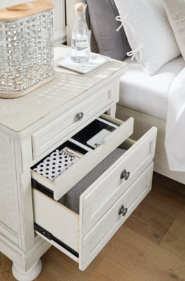Ashley Furniture Robbinsdale 3 Door Nightstand - Antique White