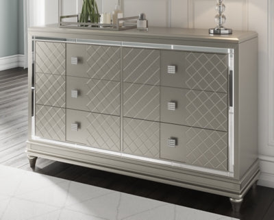 Ashley Furniture Chevanna Dresser Metallic