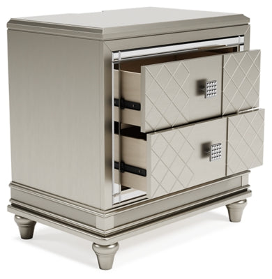 Ashley Furniture Chevanna Nightstand Metallic