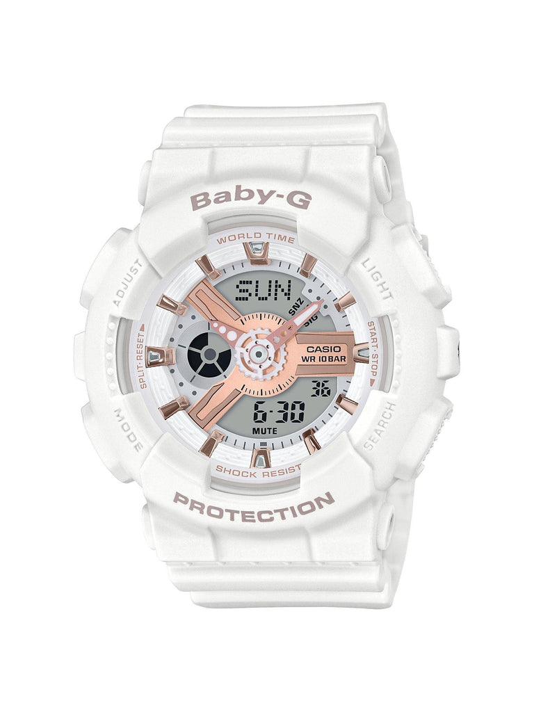 Casio Ladies Baby-G Analog/Digital White Band Watch Rose Gold - Smart Neighbor