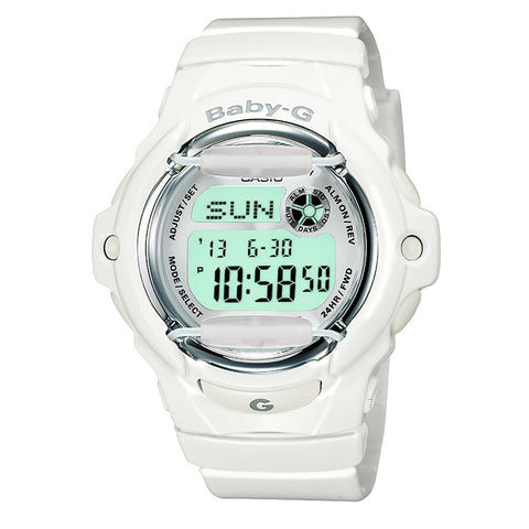 Casio Ladies Baby-G Gloss White Jelly Digital Watch