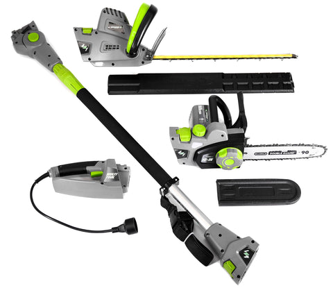 Earthwise 4-in-1 Multi-Tool - Pole & Handheld Hedge Trimmer/Pole & Handheld Chain Saw - Smart Neighbor