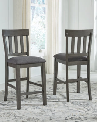 Ashley Furniture Hallanden Counter Height Bar Stool Black/Gray