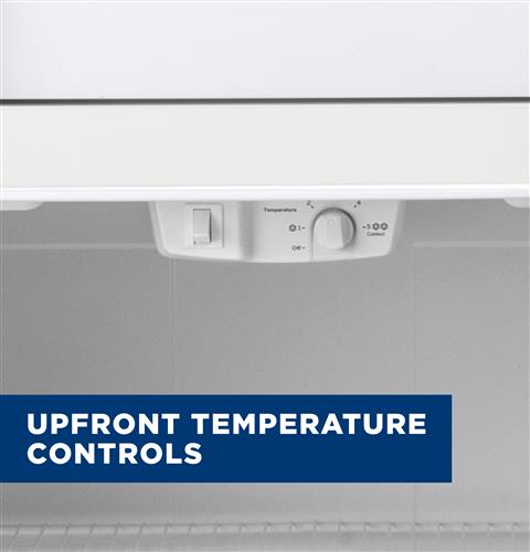 GE® 21.9 Cu. Ft. Top-Freezer Refrigerator Fingerprint Resistant Stainless Steel