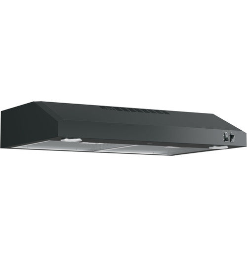 GE 30" Under Cabinet Range Hood in Black