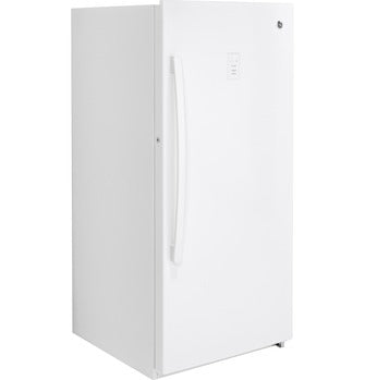 GE® 14.1 Cu. Ft. Frost-Free Garage Ready Upright Freezer in White
