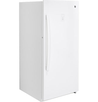 GE® 14.1 Cu. Ft. Frost-Free Garage Ready Upright Freezer- White