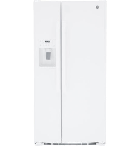 GE® 23.2 Cu. Ft. Side-by-Side Refrigerator - White