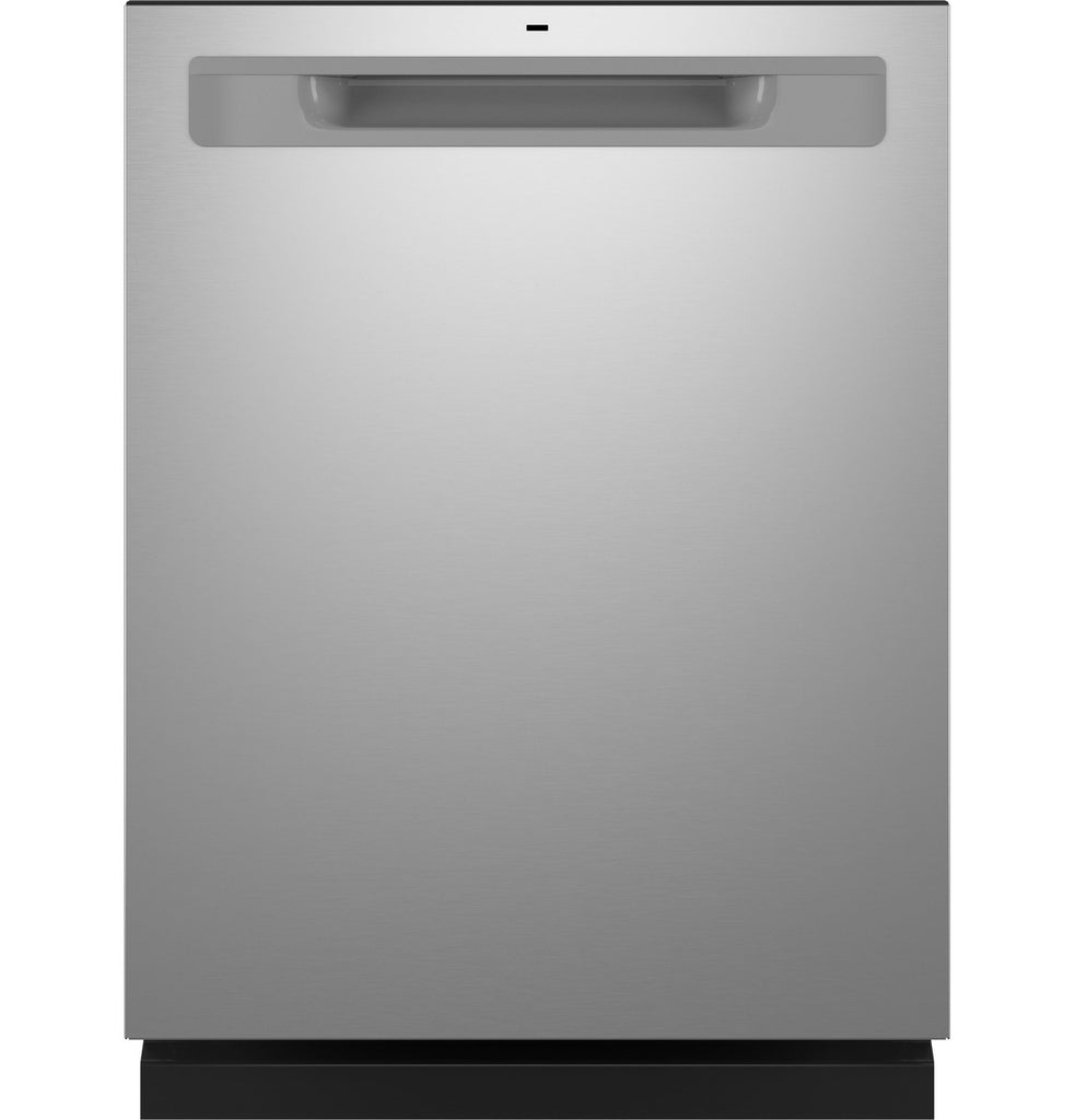 GE® Top Control with Plastic Interior Dishwasher with Sanitize Cycle & Dry Boost in Fingerprint Resistant Stainless Steel