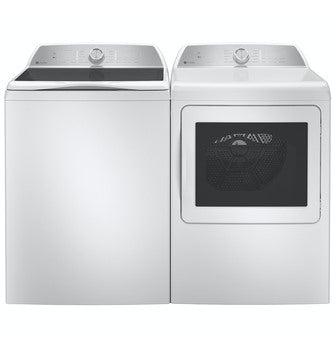GE® Profile™ 4.9 Cu. Ft. Capacity Washer with Smarter Wash Technology and FlexDispense™ in White/Silver