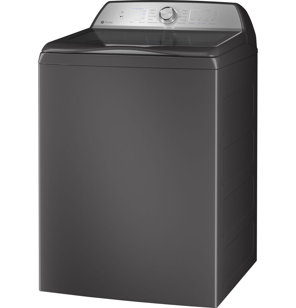 GE Profile™ 4.9 Cu. Ft. Capacity Washer with Smarter Wash Technology and FlexDispense™ - Diamond Gray