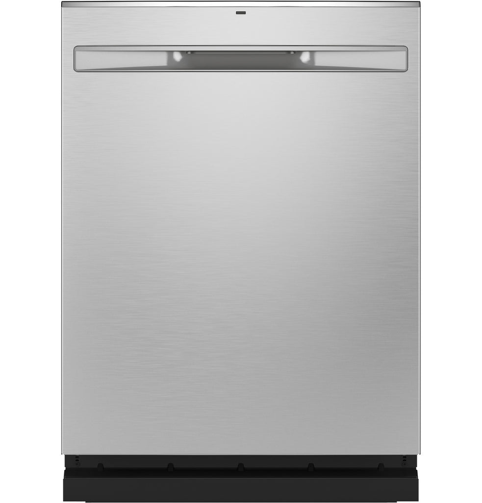 GE® Fingerprint Resistant Top Control with Stainless Steel Interior Dishwasher with Sanitize Cycle & Dry Boost with Fan Assist- Stainless Steel