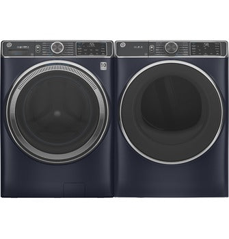 GE® 7.8 cu. ft. Capacity Smart Front Load Electric Dryer - Sapphire Blue