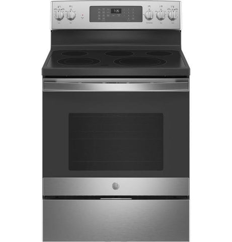 GE® 30" Free-Standing Electric Convection Range with No Preheat Air Fry Mode - Smart Neighbor