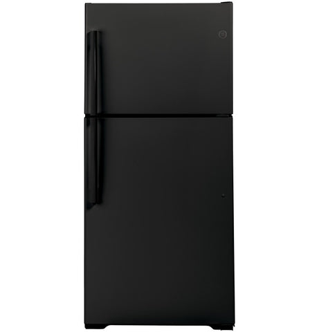 GE® 21.9 Cu. Ft. Top-Freezer Refrigerator Black