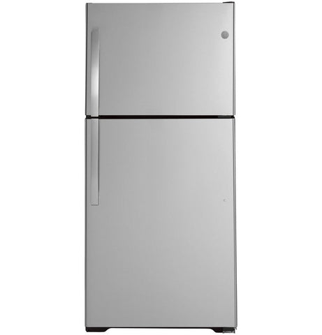 GE® 21.9 Cu. Ft. Top-Freezer Refrigerator in Fingerprint Resistant Stainless