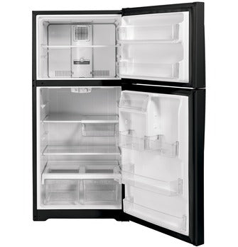 GE® 21.9 Cu. Ft. Top-Freezer Refrigerator Black