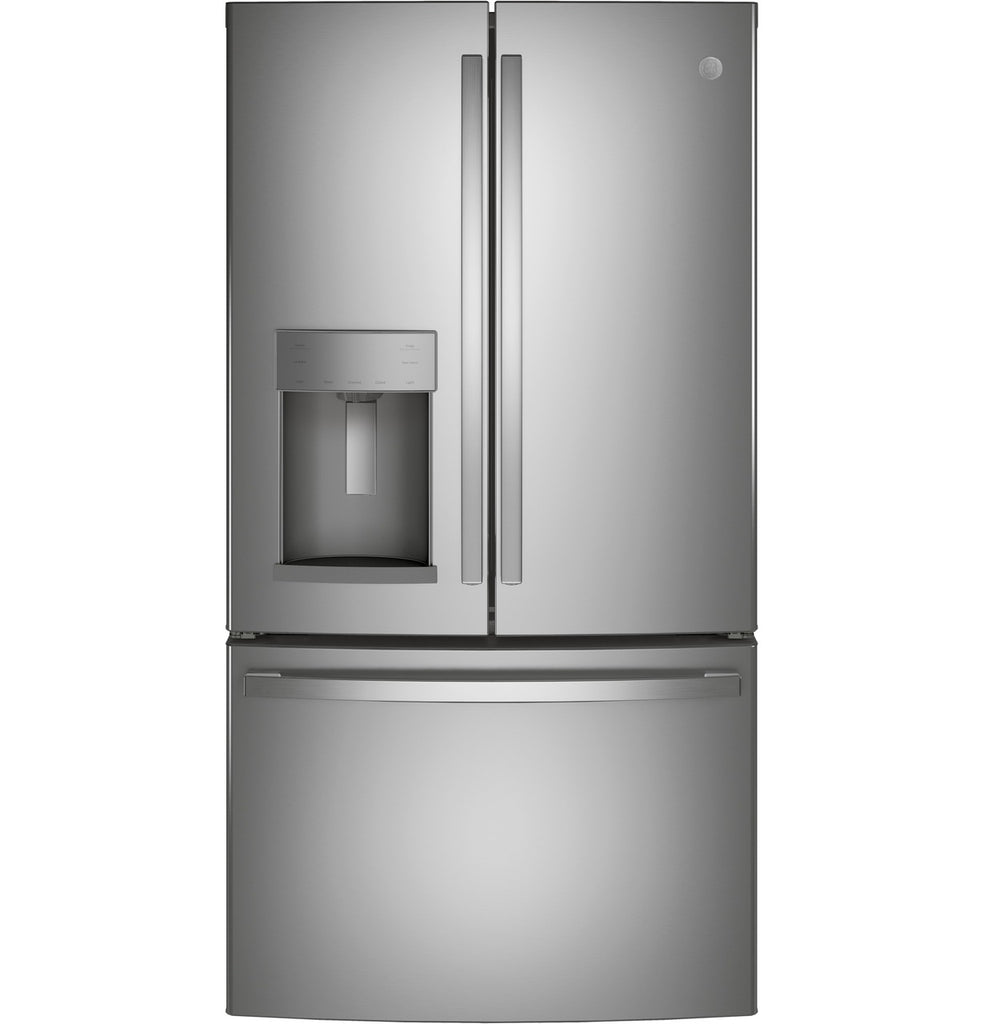GE® ENERGY STAR® 23.6 Cu. Ft. French-Door Refrigerator- Fingerprint Resistant Stainless Steel