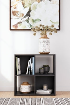 Ashley Furniture Langdrew Four Cube Organizer Black/Gray