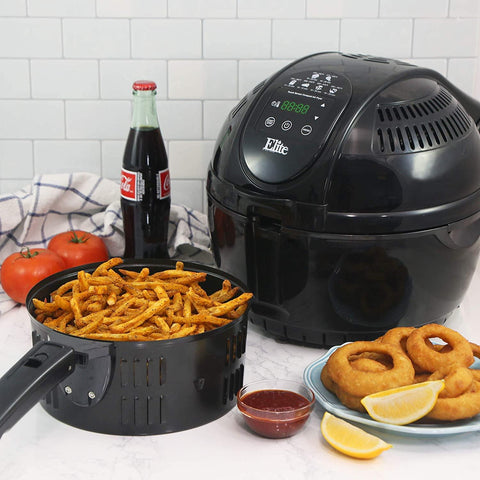 Elite Platinum Electric Digital Hot Air Fryer Oil-Less Healthy Cooker Timer & Temperature Controls - Smart Neighbor