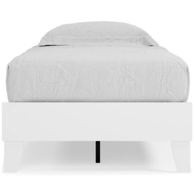 Ashley Furniture Piperton Twin Platform Bed White;Brown/Beige