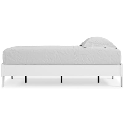 Ashley Furniture Piperton Twin Platform Bed White;Brown/Beige