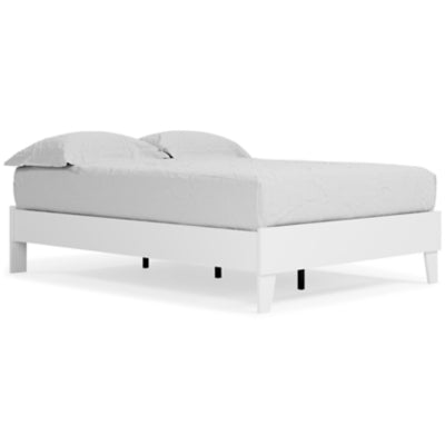 Ashley Furniture Piperton Full Platform Bed White;Brown/Beige