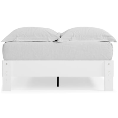 Ashley Furniture Piperton Full Platform Bed White;Brown/Beige