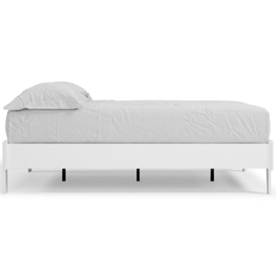 Ashley Furniture Piperton Full Platform Bed White;Brown/Beige