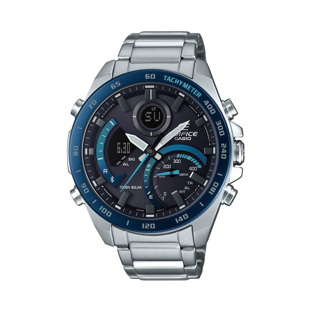 Casio Edifice Bluetooth Ana/Digi Stainless Steel Watch Blue - Smart Neighbor