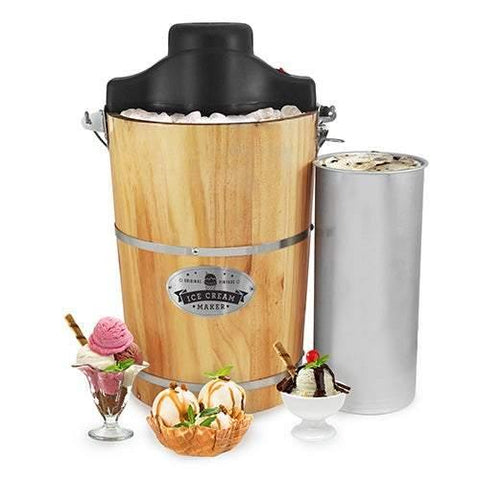 Elite Gourmet 6qt Old-Fashioned Electric Ice Cream Maker - Smart Neighbor