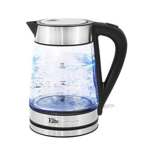 Elite 1.7L Electric Cordless Glass Water Kettle - Smart Neighbor