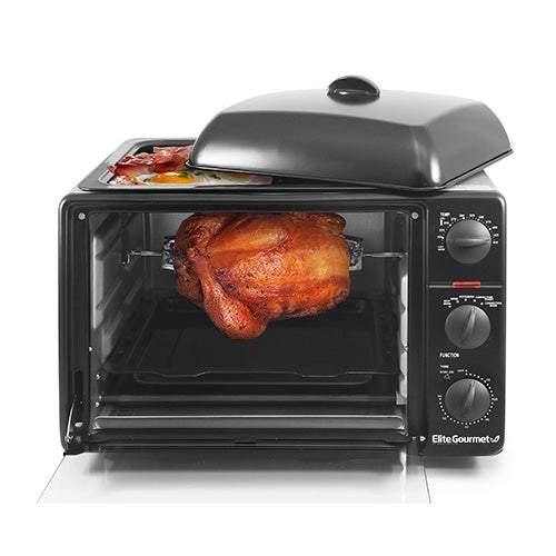 Elite Cuisine 23L 6 Slice Multi-Function Toaster Oven w/ Griddle - Smart Neighbor