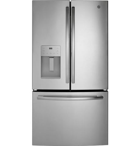 GE® 25.7 Cu. Ft. Fingerprint Resistant French-Door Refrigerator in Stainless Steel