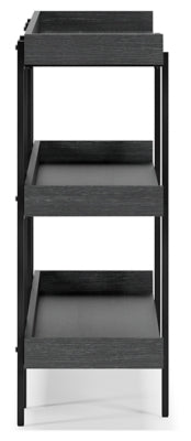 Ashley Furniture Yarlow 36" Bookcase Black/Gray