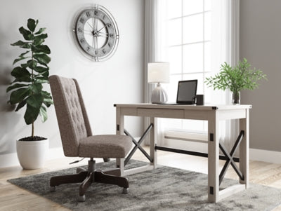 Ashley Furniture Bayflynn 48" Home Office Desk White;Black/Gray