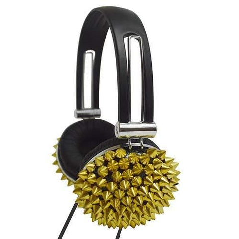 Supersonic High Performance "Spiked" Headphones Gold - Smart Neighbor