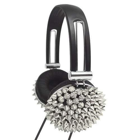 Supersonic High Performance "Spiked" Headphones Silver - Smart Neighbor